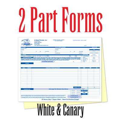 2 Part Carbonless Forms